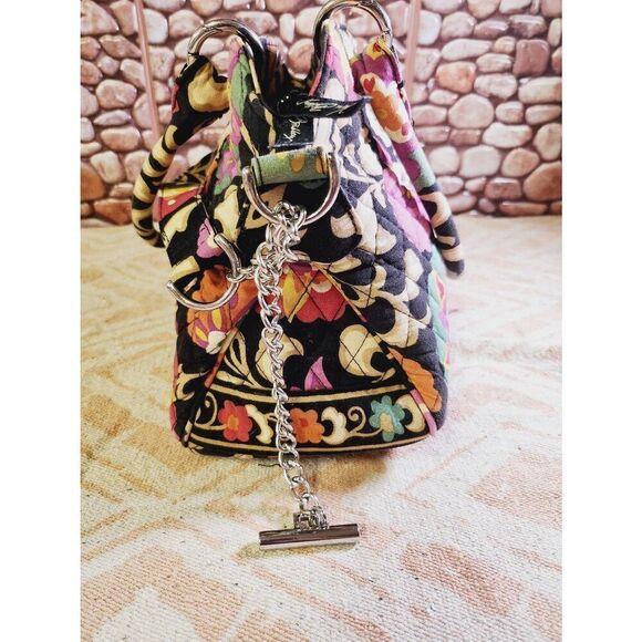 Vera Bradley Satchel With Detachable Shoulder Strap - Suzani Print #A48 - Picture 3 of 11